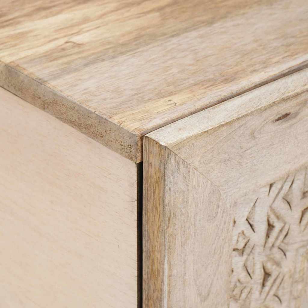 Mesa de centro Blanco 80 x 54 x 40 cm Madera de ingeniería