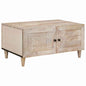 Mesa de centro Blanco 80 x 54 x 40 cm Madera de ingeniería