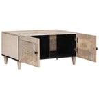 Mesa de centro Blanco 80 x 54 x 40 cm Madera de ingeniería