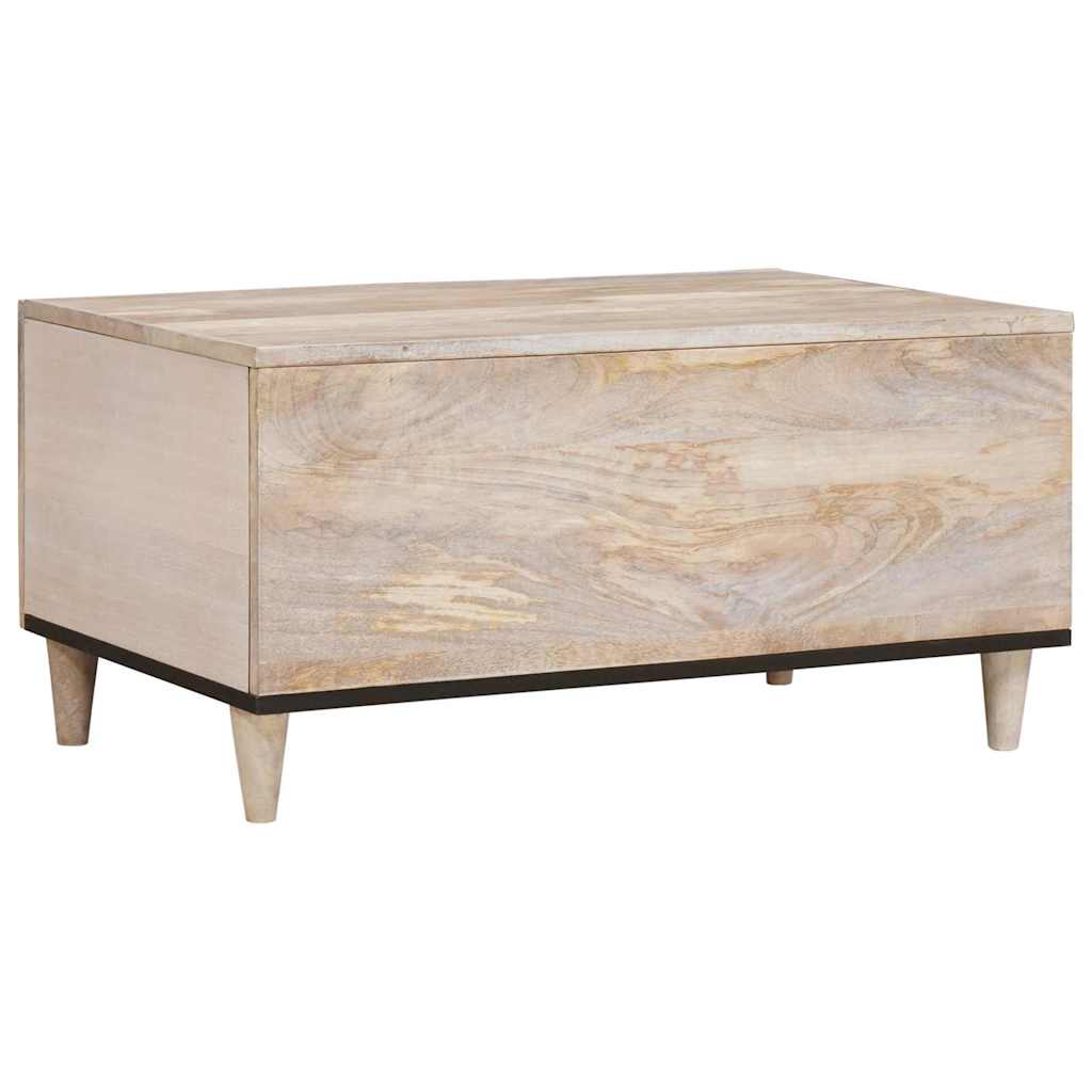 Mesa de centro Blanco 80 x 54 x 40 cm Madera de ingeniería