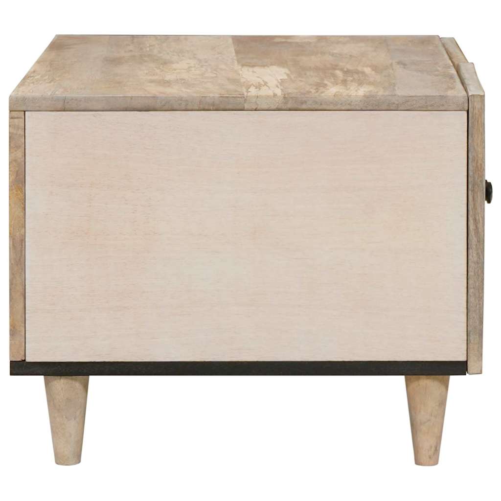 Mesa de centro Blanco 80 x 54 x 40 cm Madera de ingeniería