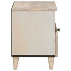 Mesa de noche Blanco 40 x 33 x 46 cm Madera de ingeniería
