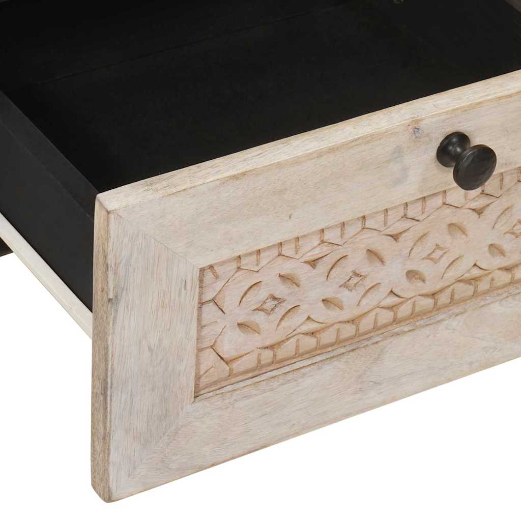 Mesa de noche 2 pcs Blanco 40 x 33 x 46 cm Madera de ingeniería