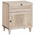 Mesa de noche Blanco 50 x 33 x 60 cm Madera de ingeniería