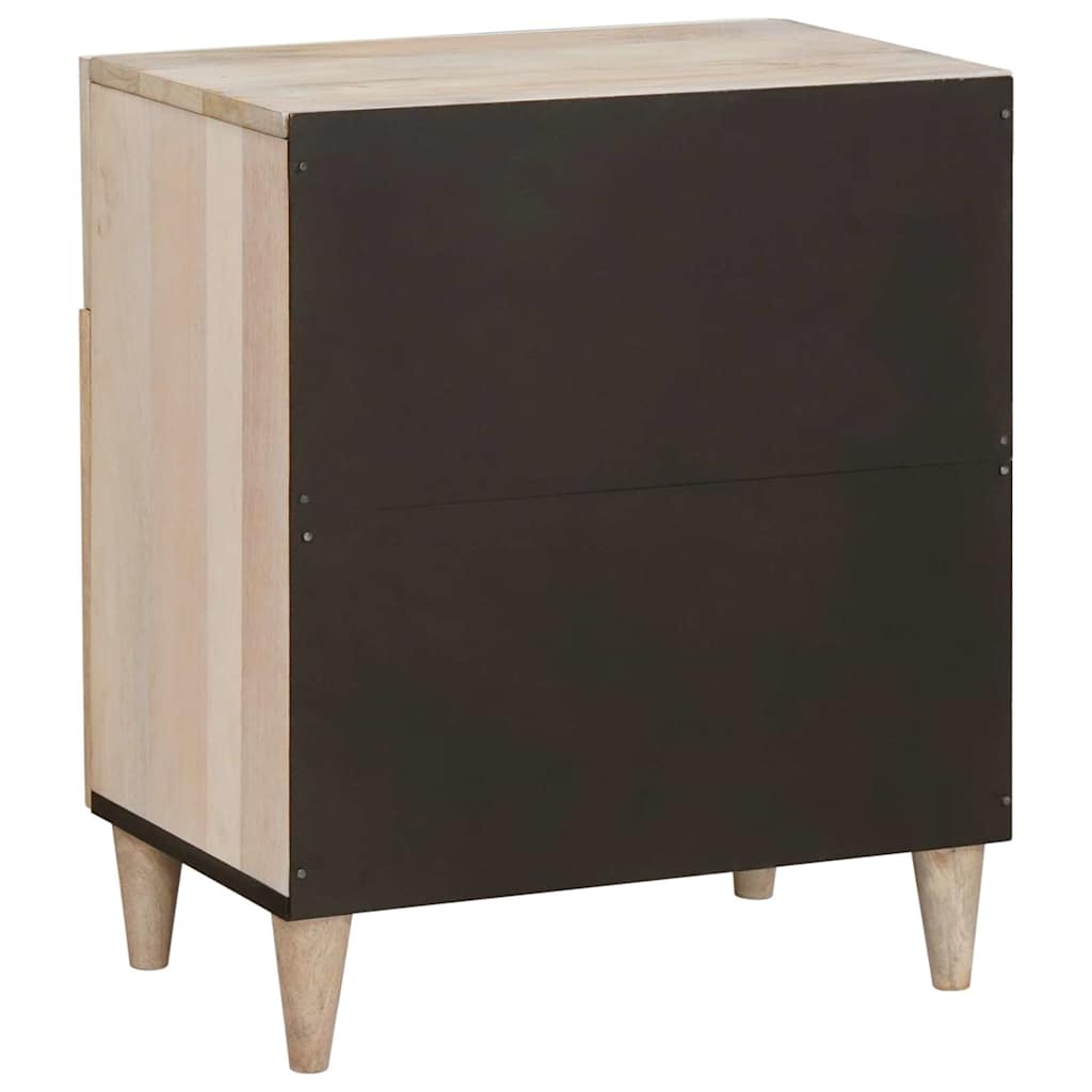 Mesa de noche Blanco 50 x 33 x 60 cm Madera de ingeniería