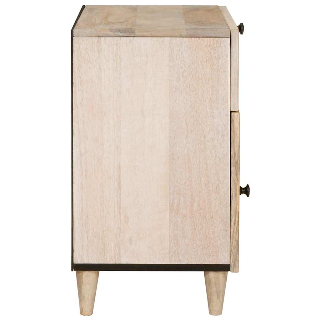 Mesa de noche Blanco 50 x 33 x 60 cm Madera de ingeniería