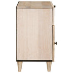 Mesa de noche Blanco 50 x 33 x 60 cm Madera de ingeniería