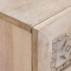 Mesa de noche Blanco 50 x 33 x 62 cm Madera de ingeniería