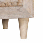 Mesa de noche Blanco 50 x 33 x 62 cm Madera de ingeniería