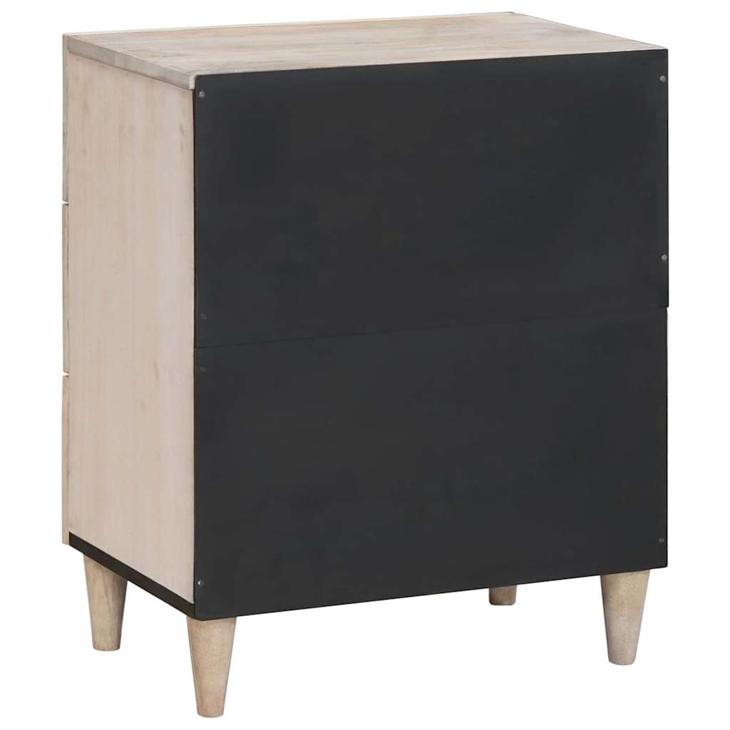 Mesa de noche Blanco 50 x 33 x 62 cm Madera de ingeniería