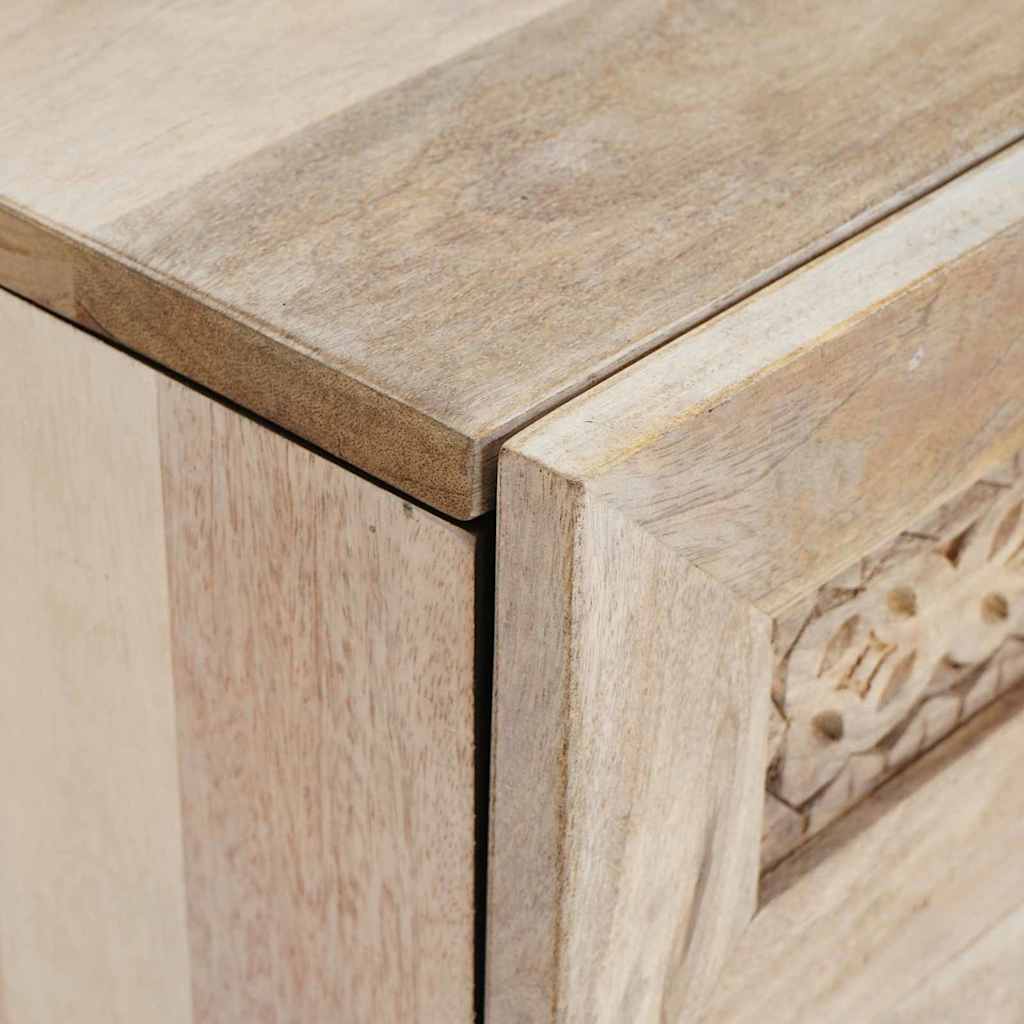 Mesa de noche Blanco 50 x 33 x 60 cm Madera de ingeniería