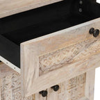 Mesa de noche Blanco 50 x 33 x 60 cm Madera de ingeniería