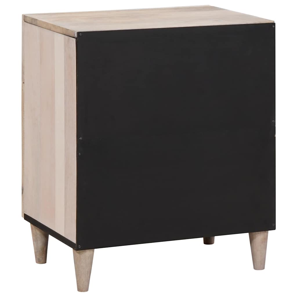Mesa de noche Blanco 50 x 33 x 60 cm Madera de ingeniería