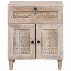Mesa de noche Blanco 50 x 33 x 60 cm Madera de ingeniería