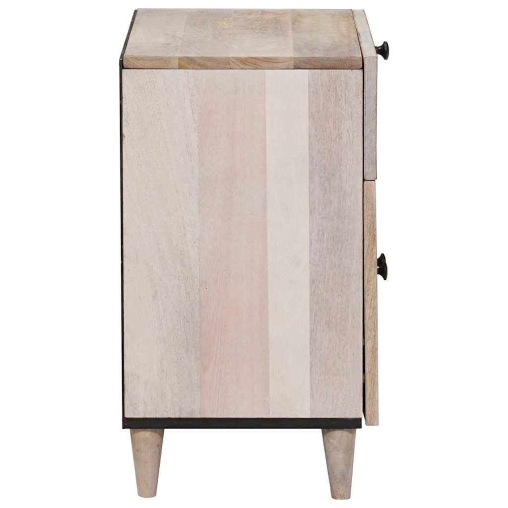 Mesa de noche Blanco 50 x 33 x 60 cm Madera de ingeniería