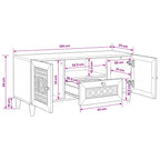 Unidades de TV con cajón 105 x 33 x 46 cm Madera contrachapada