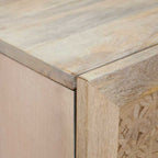 Alacena Blanco 40 x 33 x 110 cm madera maciza de mango