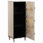 Alacena Blanco 40 x 33 x 110 cm madera maciza de mango