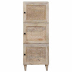 Alacena Blanco 40 x 33 x 110 cm madera maciza de mango