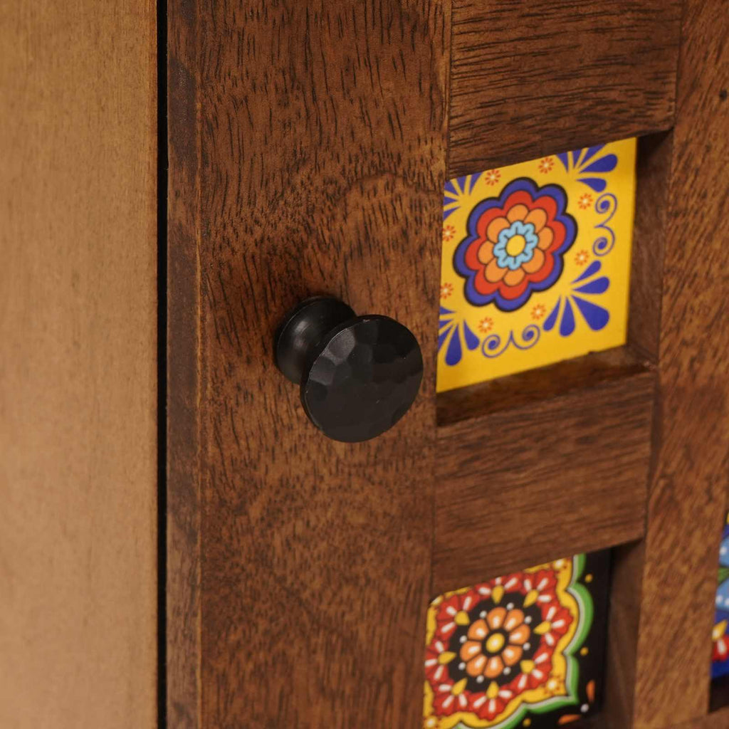Armario de Noche 2 pcs Marrón 40 x 33 x 46 cm