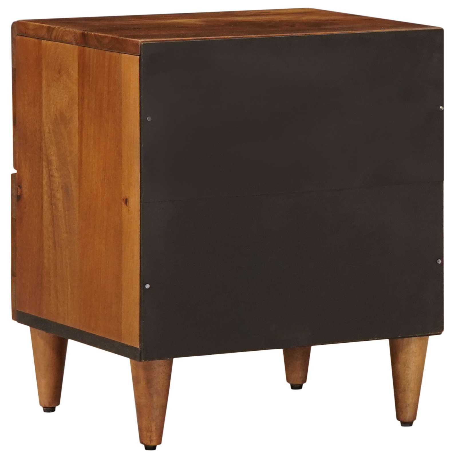 Armario de Noche con cajón 2 pcs Marrón 40 x 33 x 46 cm