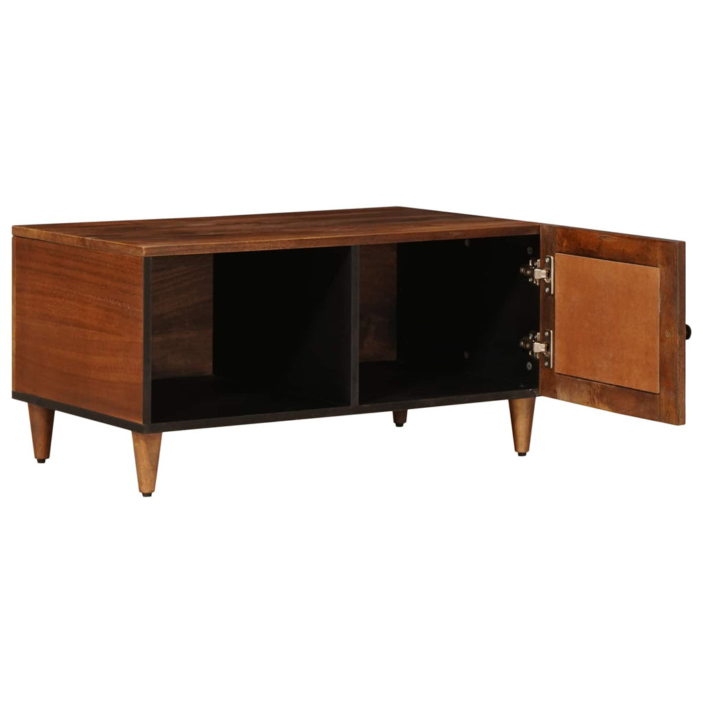 Mesa de Café Marrón 80 x 50 x 40 cm Madera de mango maciza