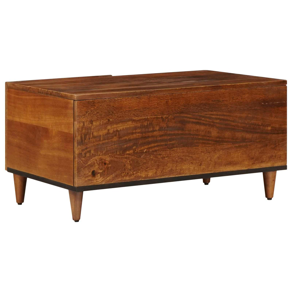 Mesa de Café Marrón 80 x 50 x 40 cm Madera de mango maciza