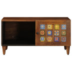 Mesa de Café Marrón 80 x 50 x 40 cm Madera de mango maciza