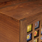 Mesa de Café Marrón 80 x 50 x 40 cm Madera de mango maciza