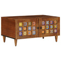 Mesa de Café Marrón 80 x 50 x 40 cm Madera de mango maciza