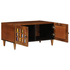 Mesa de Café Marrón 80 x 50 x 40 cm Madera de mango maciza