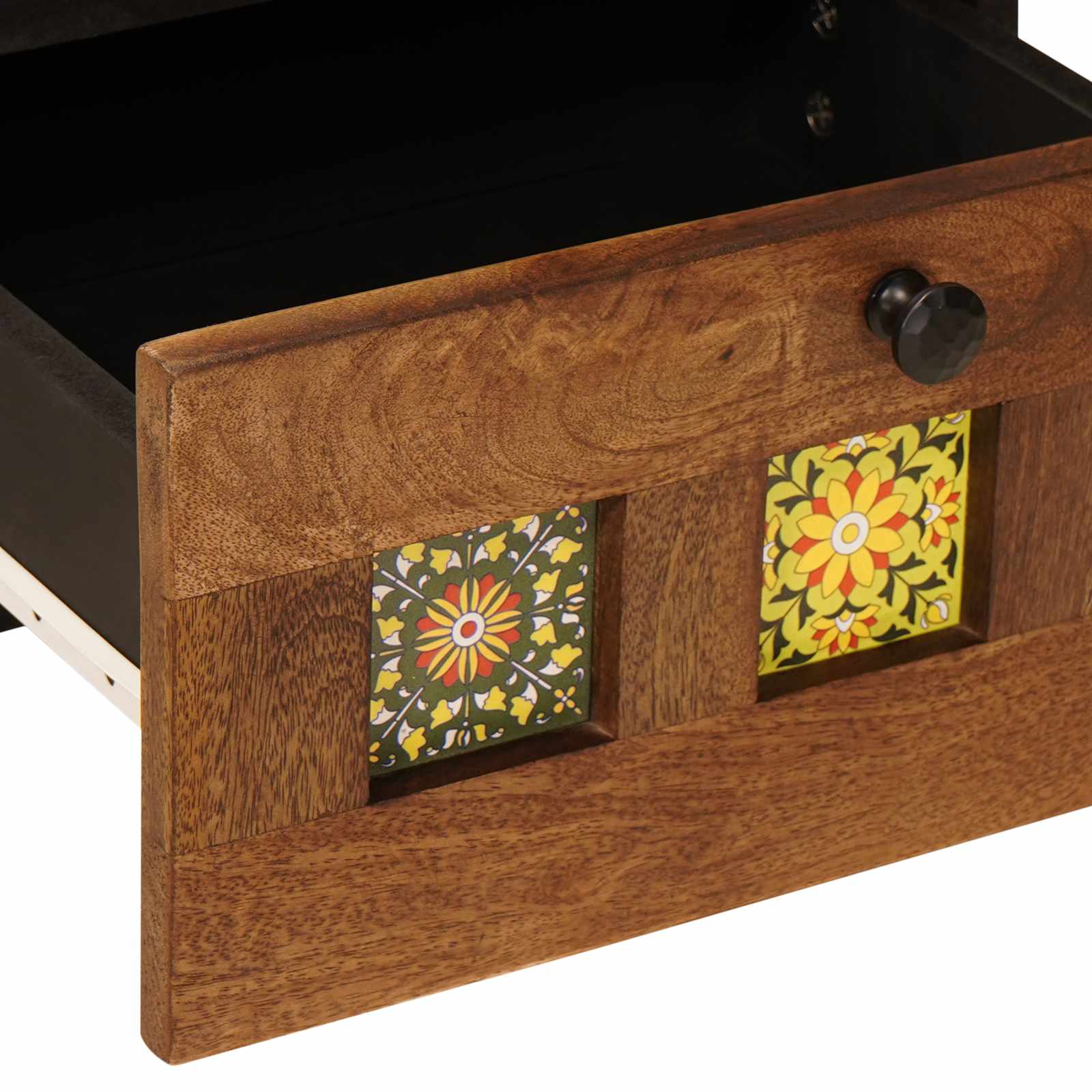 Armario de Noche con cajón 2 pcs Marrón 40 x 33 x 46 cm