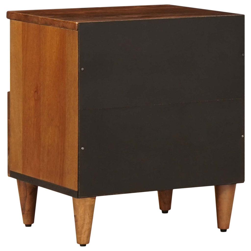 Armario de Noche con cajón 2 pcs Marrón 40 x 33 x 46 cm