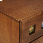 Armario de Noche Marrón 50 x 33 x 60 cm Madera de mango maciza