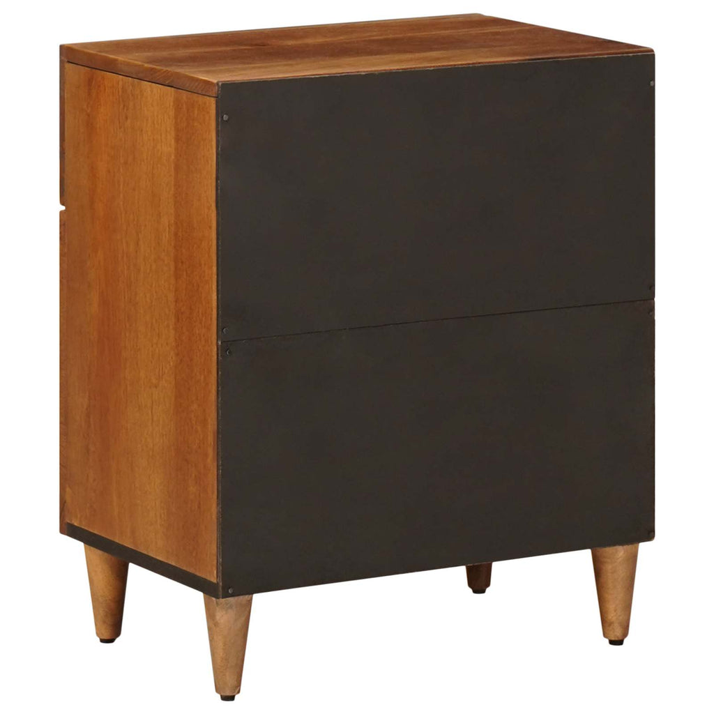 Armario de Noche Marrón 50 x 33 x 60 cm Madera de mango maciza