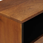 Armario de Noche Marrón 50 x 33 x 62 cm Madera de mango maciza