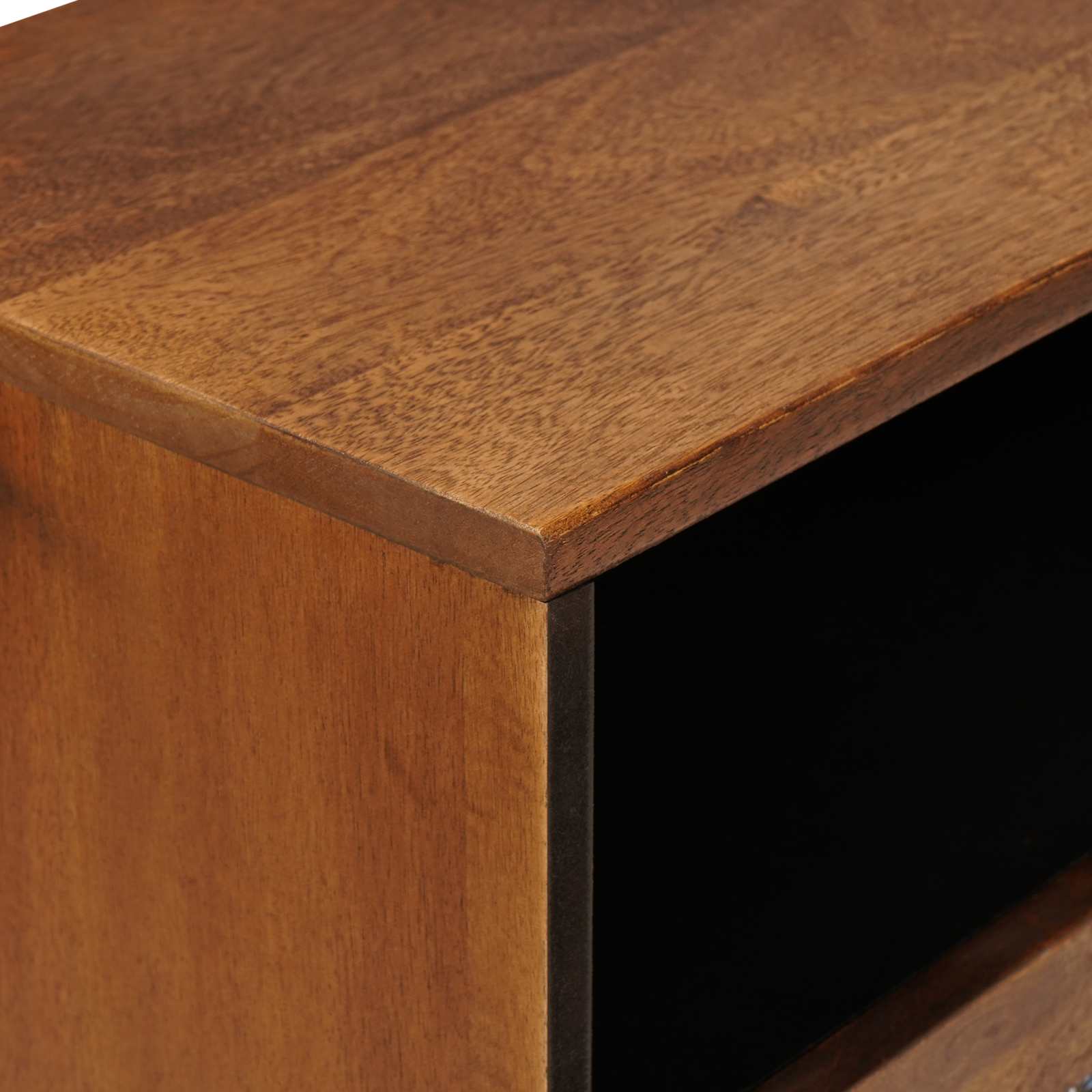 Armario de Noche Marrón 50 x 33 x 62 cm Madera de mango maciza