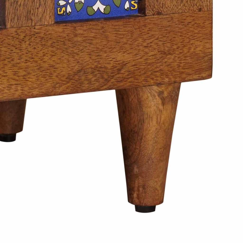 Armario de Noche Marrón 50 x 33 x 62 cm Madera de mango maciza