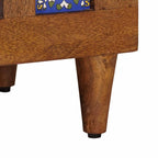 Armario de Noche Marrón 50 x 33 x 62 cm Madera de mango maciza
