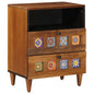 Armario de Noche Marrón 50 x 33 x 62 cm Madera de mango maciza