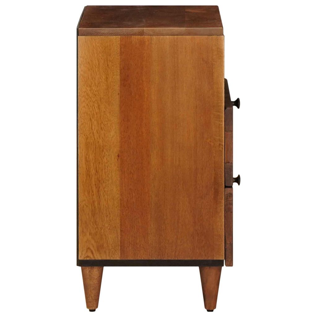 Armario de Noche Marrón 50 x 33 x 62 cm Madera de mango maciza