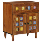 Armario de Noche Marrón 50 x 33 x 60 cm Madera de mango maciza
