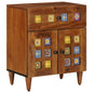 Armario de Noche Marrón 50 x 33 x 60 cm Madera de mango maciza