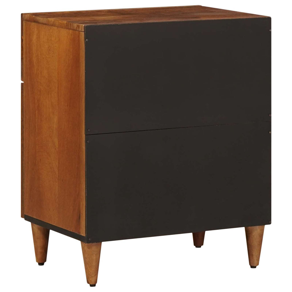 Armario de Noche Marrón 50 x 33 x 60 cm Madera de mango maciza