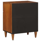 Armario de Noche Marrón 50 x 33 x 60 cm Madera de mango maciza