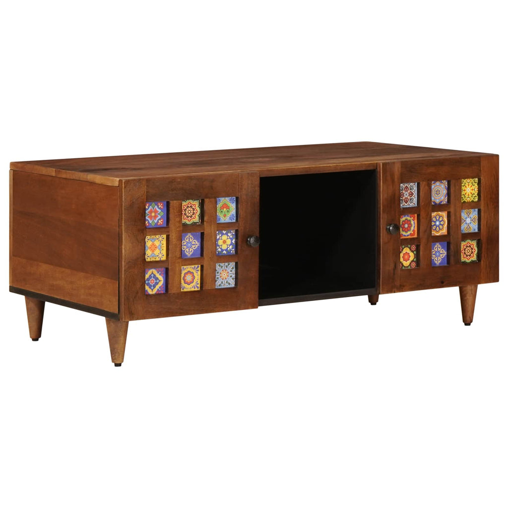 Mesa de Café Marrón 100 x 54 x 40 cm Madera de mango maciza