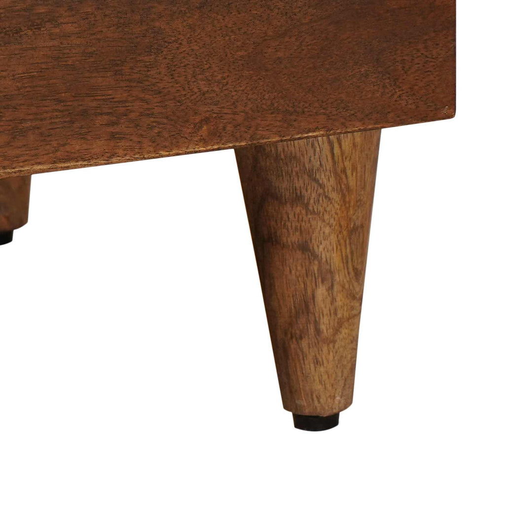 Mesa de Café Marrón 80 x 54 x 40 cm Madera de mango maciza