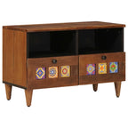 Mesa de Café Marrón 80 x 54 x 40 cm Madera de mango maciza