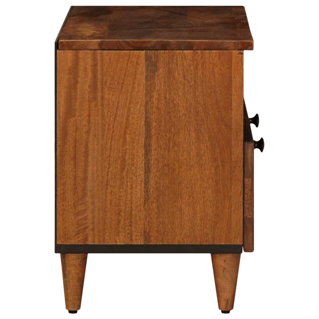 Mesa de Café Marrón 80 x 54 x 40 cm Madera de mango maciza