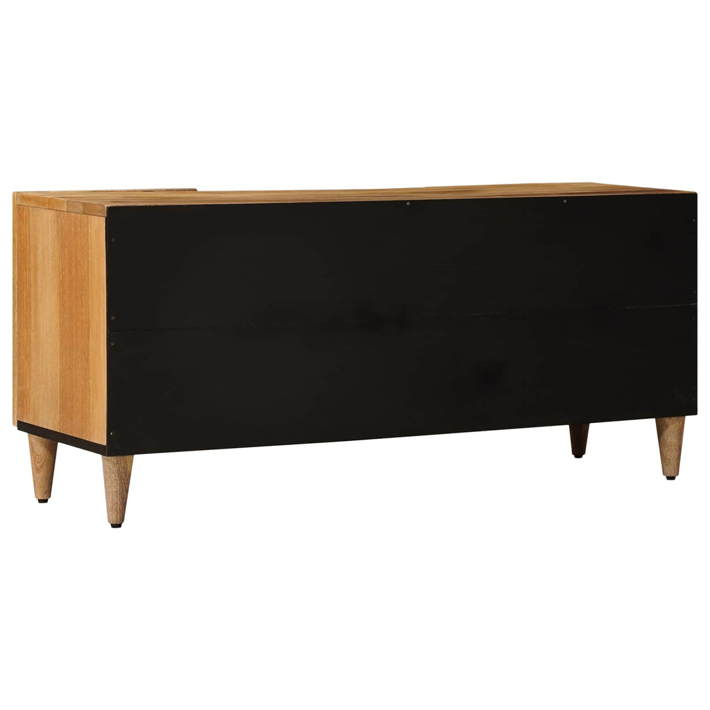 Mueble de TV Natural 105 x 33 x 46 cm Madera de mango maciza